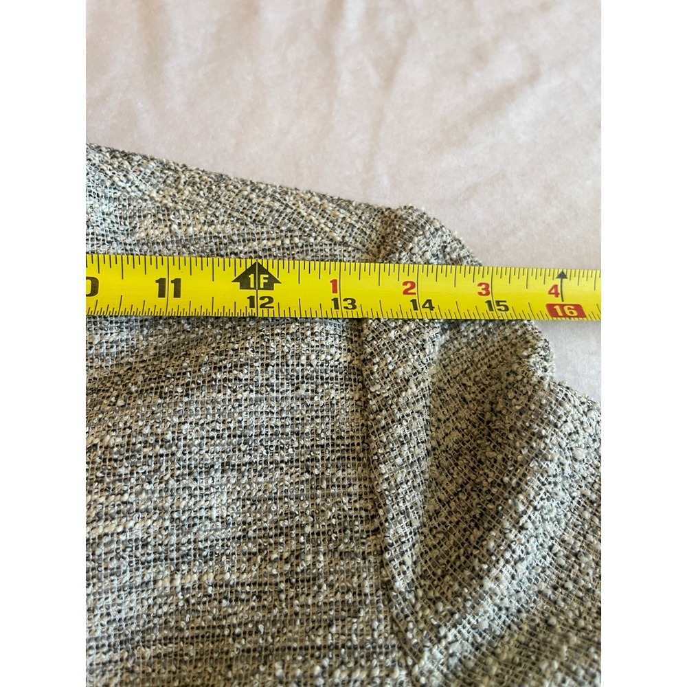 Dex The Suit Shop New York Grey Tweed Asymmetrical Snap Front Blazer XS Classic - Picture 7 of 10